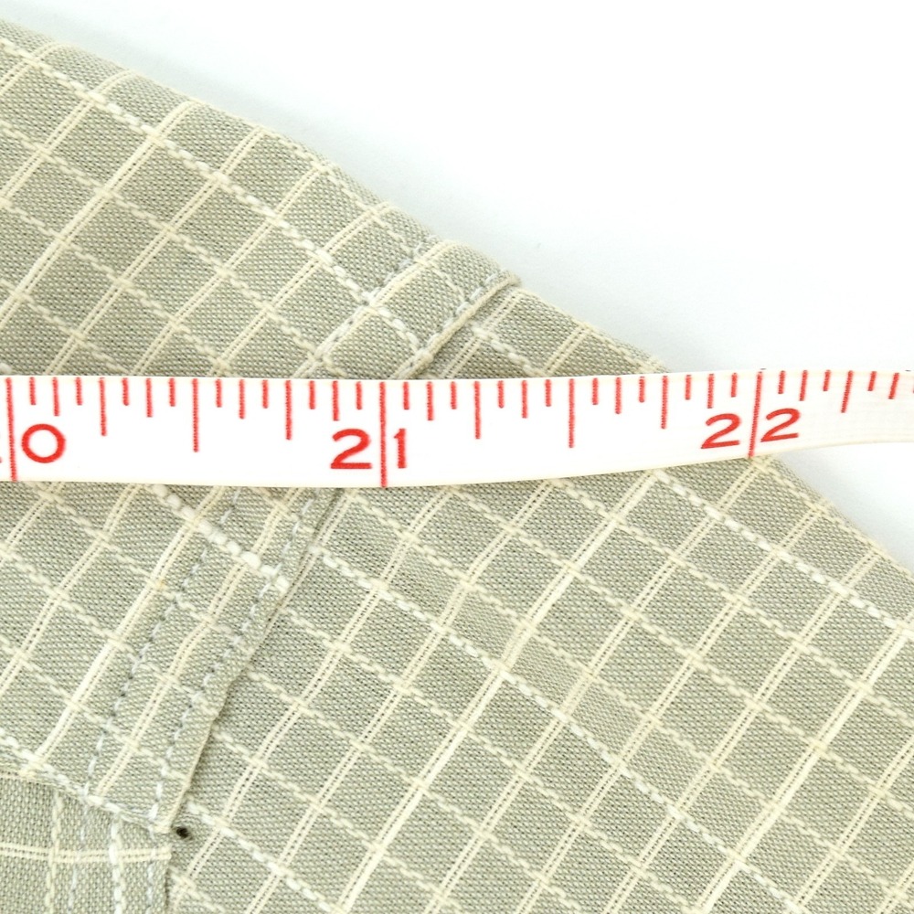 Ermenegildo Zegna Shirt Mens XL Designer Italian Sage Green Textured Micro Check - Picture 12 of 13